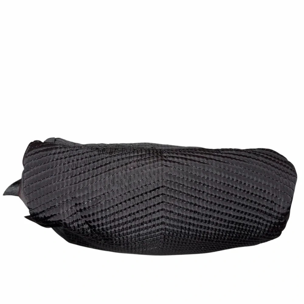 Aimee Kestenberg Quilted Black Cosmetic Bag Makeup Case Toiletries Bag